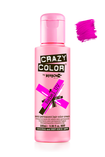 CRAZY COLOR Rebel UV (Neon Pink) - 100ml