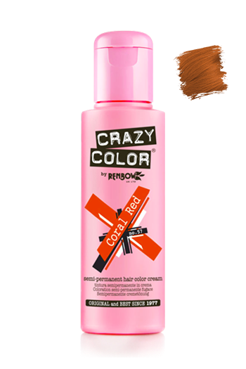 CRAZY COLOR Coral Red - 100ml